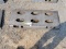 UNIVERSAL QUICK ATTACH PLATE. WELDABLE W/ HIGH VIABILITY CUTOUTS ADDED TO P