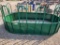 GREEN HAY FEEDER, HOLDS 2 ROLLS OF HAY
