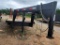 20' GOOSENECK FLATBED TRAILER, NEW FLOOR, TANDEM AXLE, MANUAL RAMPS, NO TIT