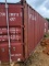2007 ZIM 40' X 8' RED SHIPPING CONTAINER SN:ZCSV28071115