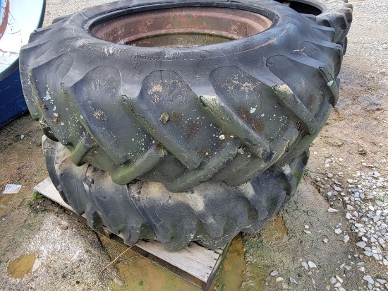 USED TRACTOR WHEELS AND TIRES (2)