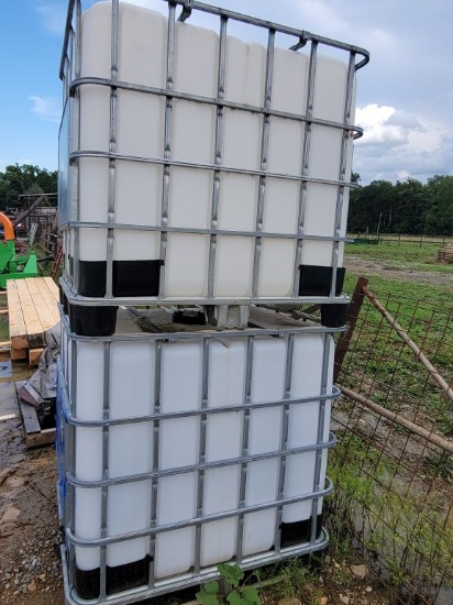 (2) 250 GALLON POLY TANK