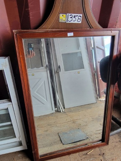 WOOD MIRROR 30" X 44" WOOD MIRROR 52" X 21"