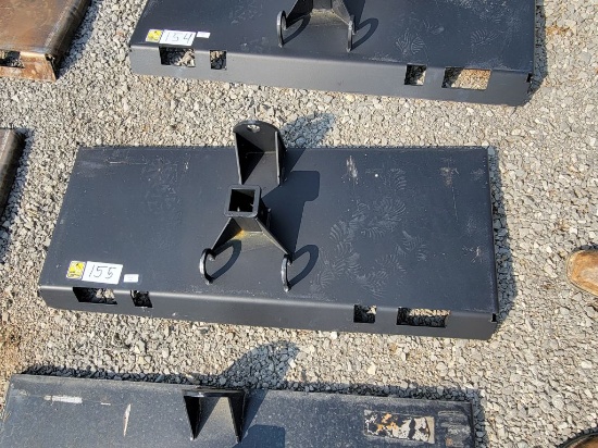 HEAVY DUTY GOOSENECK AND UNIVERSAL SKID STEER RECIEVER HITCH WITH CHAIN HOO