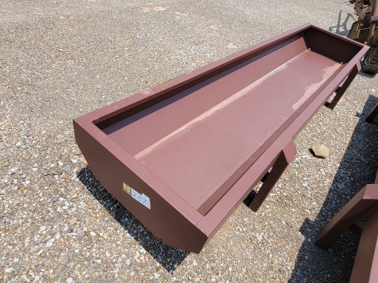 NEW 10' RED METAL FEED BUNK
