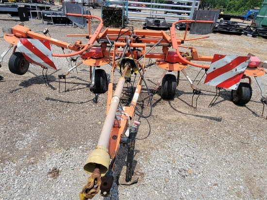 2003 FELLA WERKE 4 BASKET HAY TEDDER, HYDRAULIC