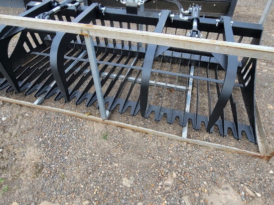 2025 JCT 84" SKID STEER ROCK GRAPPLE BUCKET *SELLS ABSOLUTE