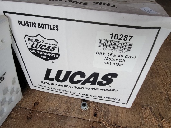 LUCAS 15W-40 CK-4 MAGNUM MOTOR OIL CASE (4 GALLONS)