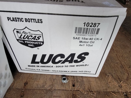 LUCAS 15W-40 CK-4 MAGNUM MOTOR OIL CASE (4 GALLONS)