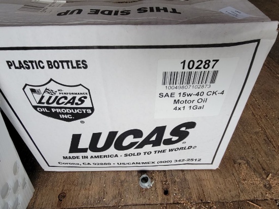 LUCAS 15W-40 CK-4 MAGNUM MOTOR OIL CASE (4 GALLONS)