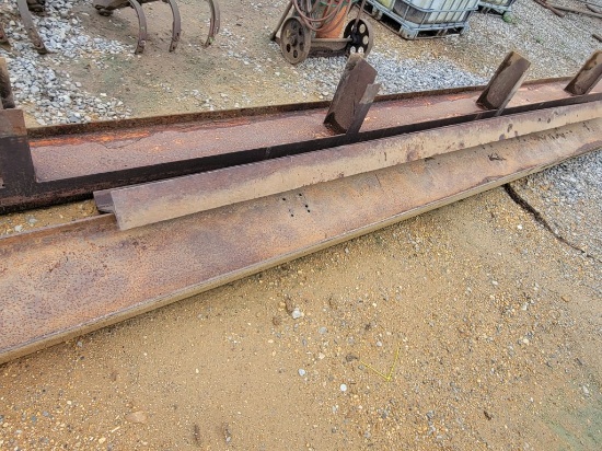 3 PIECES OF 14" I BEAM, (1) 14' LONG, (2) 30' LONG, BIRDWELL ESTATE-SELLS A