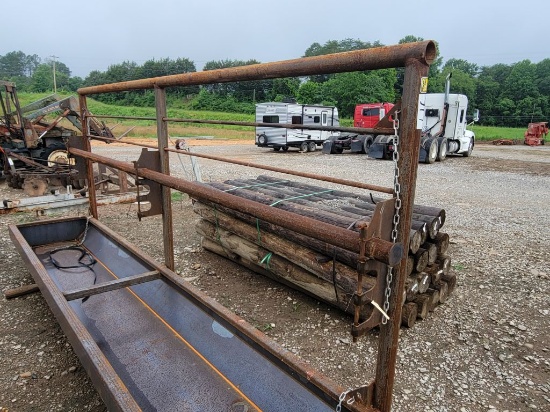 NEW 12' HEAVY DUTY FREE STAND CORRAL PANEL BUNK FEEDER