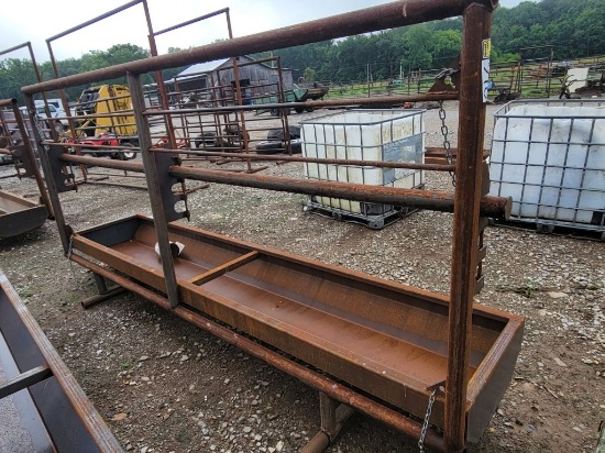 NEW 12' HEAVY DUTY FREE STAND CORRAL PANEL BUNK FEEDER