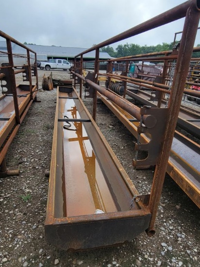 NEW 24' HEAVY DUTY FREE STANDING BUNK FEEDER PANEL, 10GA THICK BUNK, 2 5/8"