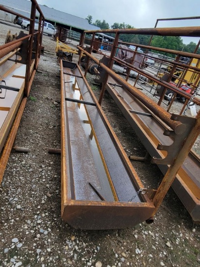 NEW 24' HEAVY DUTY FREE STANDING BUNK FEEDER PANEL, 10GA THICK BUNK, 2 5/8"