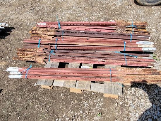 PALLET OF APPROX 50 USED 6FT T POST
