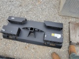 HEAVY DUTY DO-ALL RECIVER HITCH SKID STEER PLATE WITH CHAIN BUCKETS PIN HOL