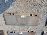 SOLID FULL WELDABLE QUICK ATTACH BLANK PLATE, READY TO BE WELDED, CAN TURN