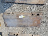 SOLID FULL WELDABLE QUICK ATTACH BLANK PLATE, READY TO BE WELDED, CAN TURN