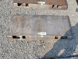 SOLID FULL WELDABLE QUICK ATTACH BLANK PLATE, READY TO BE WELDED, CAN TURN