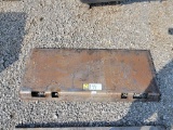 SOLID FULL WELDABLE QUICK ATTACH BLANK PLATE, READY TO BE WELDED, CAN TURN