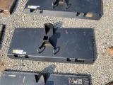 HEAVY DUTY GOOSENECK AND UNIVERSAL SKID STEER RECIEVER HITCH WITH CHAIN HOO