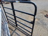 NEW 6' TARTER SCRATCH/DENT 6 BAR AMERICAN TUBE GATE, BLACK, 6EBL