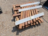 PALLET OF 1 1/2 BY 3 TUBING & 2 X 4 + 4 X 4 ANGLE STEEL