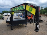 2022 GATOR 35' WITH 5' DOVE FLATBED GOOSENECK TRAILER, 7,000 LBS TANDEM AXL