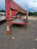 MFI 20' X 6' GOOSENECK FLATBED TRAILER, YEAR AND SERIAL UNKNOWN, NO TITLE,