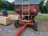 E-Z FLOW PULL BEHIND GRAVITY WAGON ON P AND H RUNNING GEAR