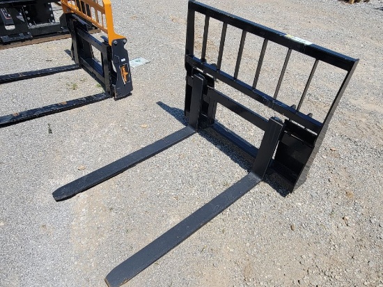 2026 Mower King Sa-100, Model: Skid Steer Forks, Fit Forklift *Sells Absolu
