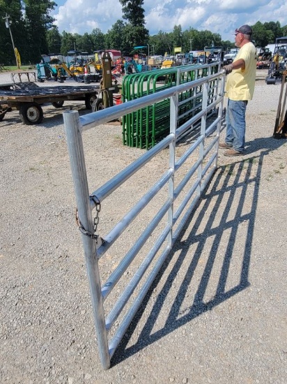 NEW 10' HEAVY DUTY GALV GATE W/ HARDWARE *SELLS ABSOLUTE