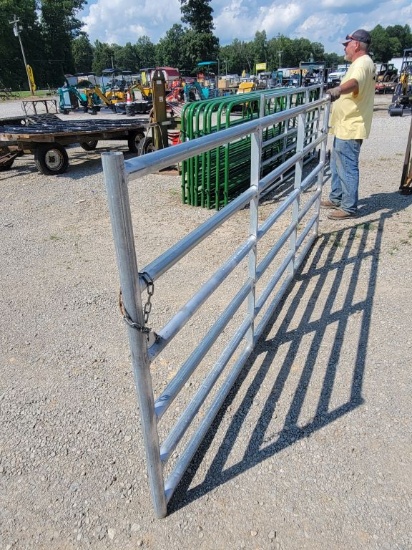 NEW 10' HEAVY DUTY GALV GATE W/ HARDWARE *SELLS ABSOLUTE