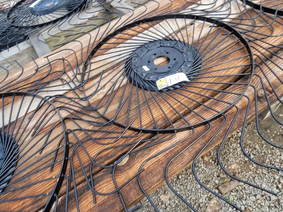 NEW FIRST QUALITY RIGHT HAND RAKE WHEEL, SELLS ABSOLUTE