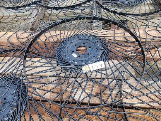 NEW FIRST QUALITY LEFT HAND RAKE WHEEL, SELLS ABSOLUTE