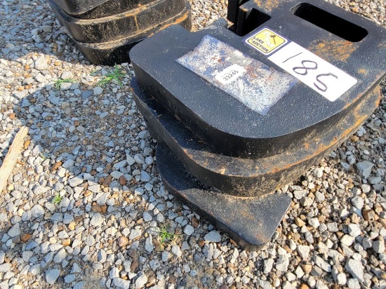 (4) New Tractor Weights 40lbs Each, Sells Absolute