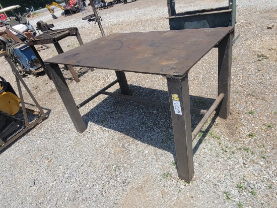 WELDING TABLE, 65" L 41" W 37" T (ITEM FROM SHOP DISPERSAL)*SELLS ABSOLUTE