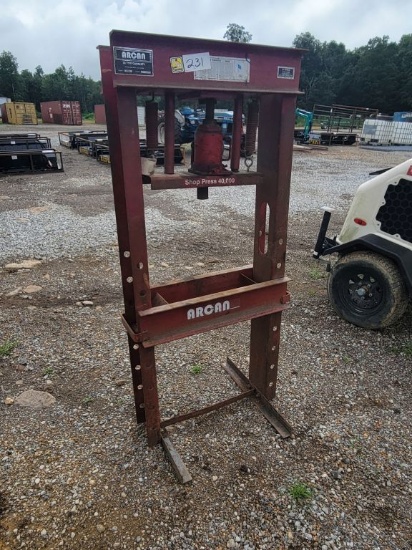 ARCAN 20 TON PRESS, MODEL CP-20 (ITEM FROM SHOP DISPERSAL)*SELLS ABSOLUTE