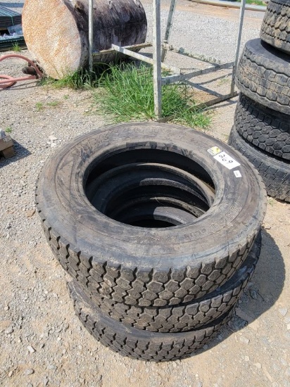 TIRES (3) - FIRESTONE FS560 225/70/19.5, SELLS ABSOLUTE