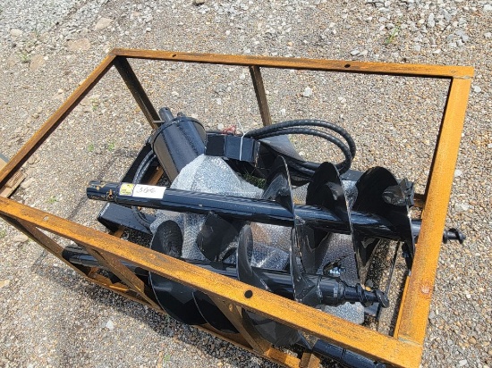 2026 Mower King Model:Ssecag-Y With 3 Bits Skid Steer Auger, 6in,12in,14in,
