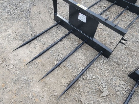 2026 JCT SKID STEER BALE SPEAR WITH QUADRUPLE TINES *SELLS ABSOLUTE