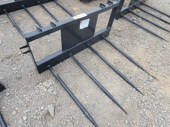 2026 JCT SKID STEER BALE SPEAR WITH QUADRUPLE TINES *SELLS ABSOLUTE