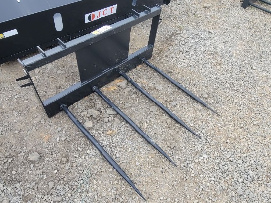 2026 JCT SKID STEER BALE SPEAR WITH QUADRUPLE TINES *SELLS ABSOLUTE
