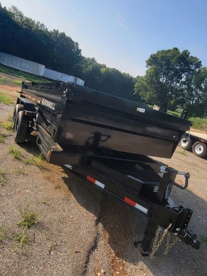 2026 IRON BULL DTB 16FT DUMP TRAILER - 14,999 GVWR, SIDE ARMOR BODY DESIGN,