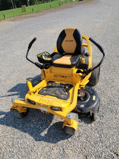 Cub Cadet Ultima Zt1 Zero Turn Mower, 46" Deck, Hours Showing:584 Sn:1a169h