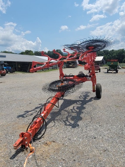 NEW AGLINE AVR10 10-WHEEL HAY RAKE, NO JACK