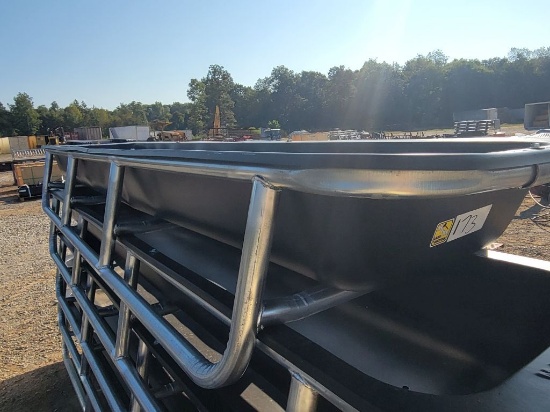 10' PLASTIC FEED BUNK WITH GALV LEGS *UNUSED SCRATCH/DENT* SELLS ABSOLUTE