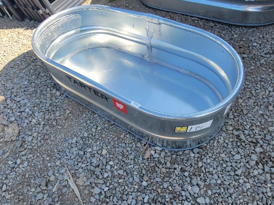 TARTER SHEEP AND GOAT 4' L X 2' W X 1' T GALV WATER TROUGH *UNUSED SCRATCH/