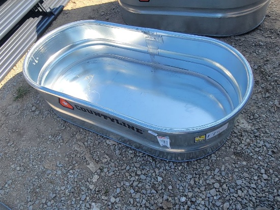 COUNTYLINE SHEEP AND GOAT 4' L X 2' W X 1'T GALV WATER TROUGH *UNUSED SCRAT